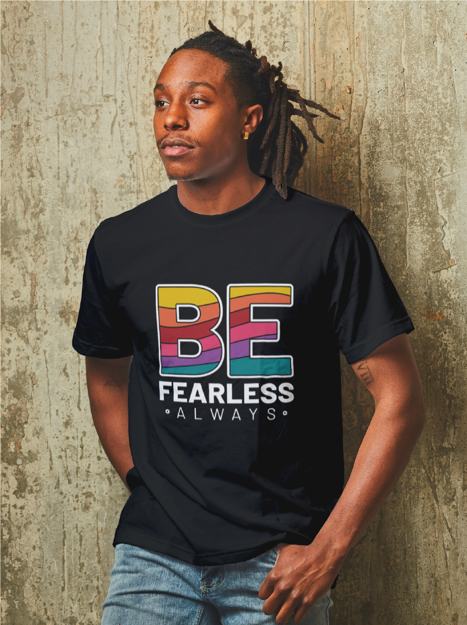 "BE Fearless always" Short-Sleeve Unisex men's T-Shirt - The Fearless Shop