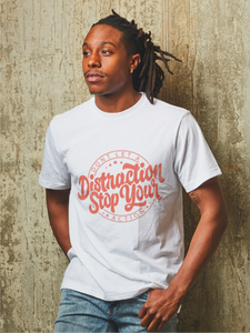 "DONT LET A DISTRACTION STOP YOUR ACTION" Short-Sleeve Unisex men's T-Shirt - The Fearless Shop