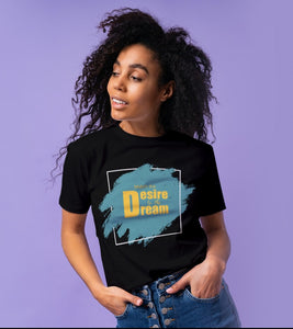 "Match the desire to the dream" Short-Sleeve Unisex women's T-Shirt - The Fearless Shop
