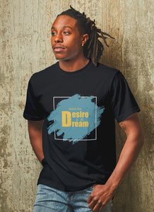 "Match the desire to the dream" Short-Sleeve Unisex men's T-Shirt - The Fearless Shop