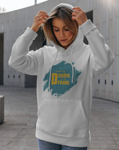 Sudadera con capucha unisex "Une el deseo con el sueño"