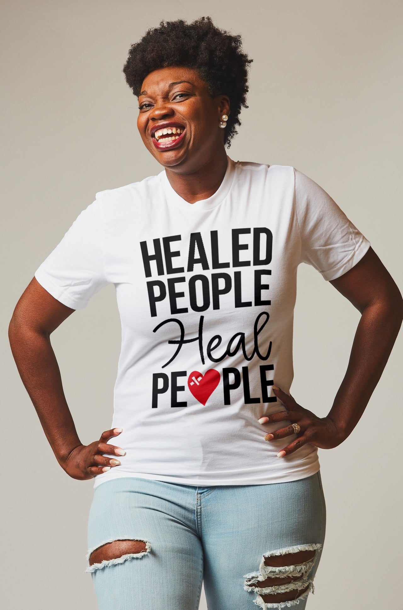 "Healed People Heal People" Short-Sleeve Unisex women's T-Shirt - The Fearless Shop