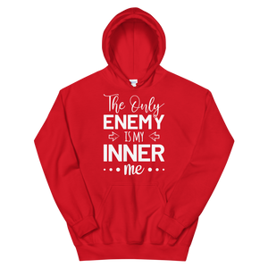 Sudadera con capucha unisex "EL ÚNICO ENEMIGO ES MI YO INTERIOR"