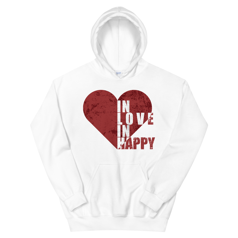 Sudadera con capucha unisex "Enamorado de feliz"