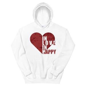 Sudadera con capucha unisex "Enamorado de feliz"