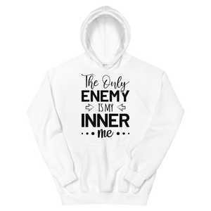 Sudadera con capucha unisex "EL ÚNICO ENEMIGO ES MI YO INTERIOR"