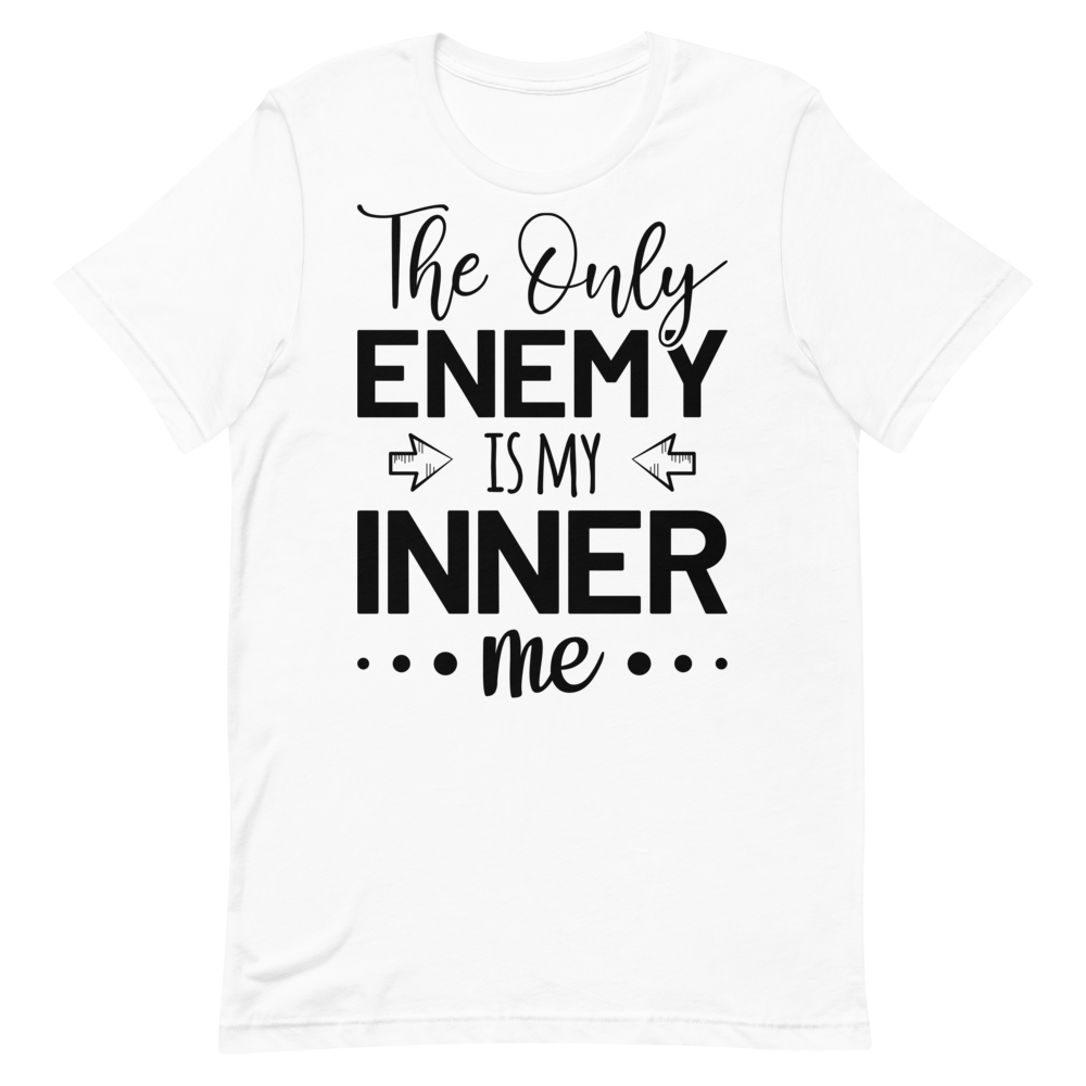 "The only enemy is my inner me" Short-Sleeve Men's T-Shirt