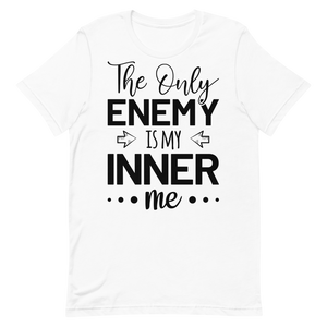 "The only enemy is my inner me" Short-Sleeve Men's T-Shirt